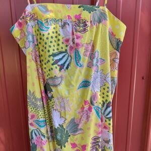 NWT Yellow floral loft sun Dress 10
